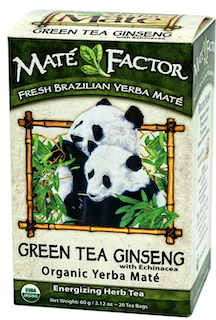 Image of Yerba Mate Green Tea Ginseng with Echinacea Organic