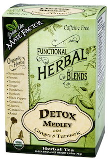 Image of Functional Herbal Blends Detox Medley Tea with Ginger & Turmeric