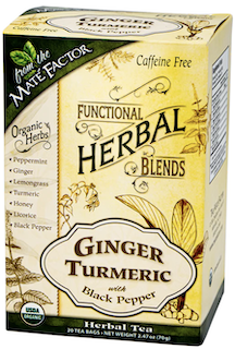 Image of Functional Herbal Blends Ginger Turmeric Tea with Black Pepper