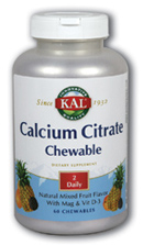 Image of Calcium Citrate Chewable with Magnesium 250/125 mg Mixed Fruit