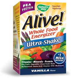 Alive! Ultra Shake Rice & Pea Protein Vanilla 10 Packets , made by ...