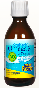 Image of SeaRich Omega-3 with Vitamin D3 Liquid Lemon Meringue