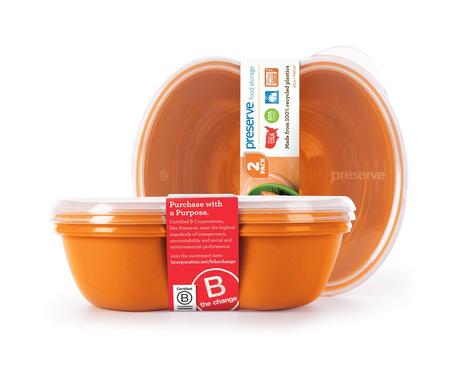 Image of Food Storage Container Sandwich 25 oz Orange