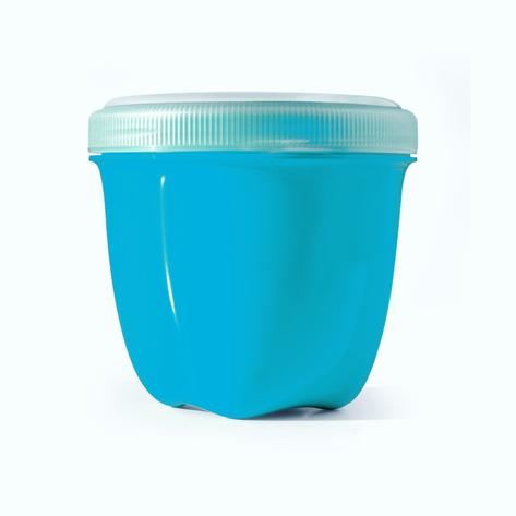 Image of Food Storage Container Round Mini 8 oz Aquamarine