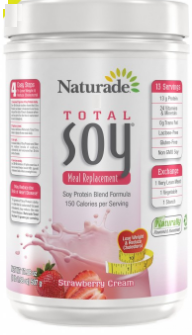 Image of Total Soy Meal Replacement Powder Strawberry Creme