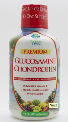 Image of Liquid Glucosamine Chondroitin with MSM 1500/800/500 mg
