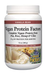 Image of Vegan Protein Factors Powder Vanilla Bean