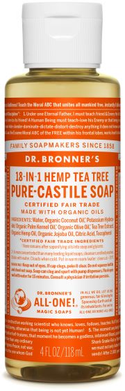 Image of Pure Castile Soap Liquid Organic Tea Tree