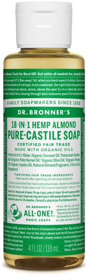 Image of Pure Castile Soap Liquid Organic Almond