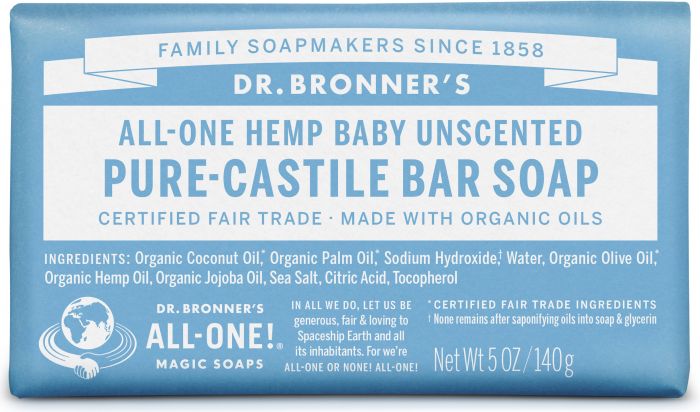 Image of Pure Castile Bar Soap Organic Baby Unscented