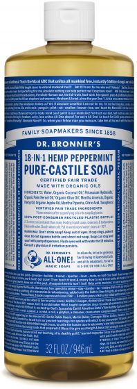 Image of Pure Castile Soap Liquid Organic Peppermint