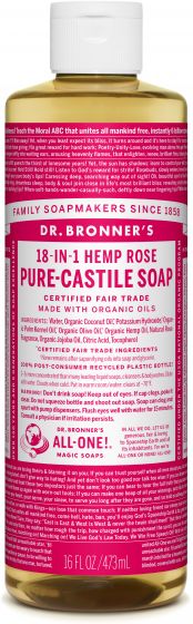 Image of Pure Castile Soap Liquid Organic Rose