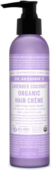 Image of Hair Creme Organic Lavender Coconut