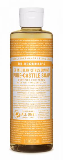 Image of Pure Castile Soap Liquid Organic Citrus Orange