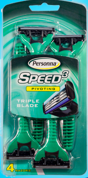 Image of Speed 3 Disposable Razor for Men Triple Blade Pivoting
