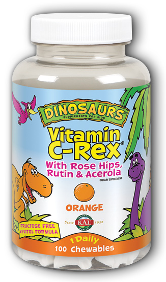 Image of Dinosaurs Vitamin C-Rex 100 mg Chewable Orange