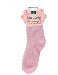 Image of Aloe Infused Moisturizing Socks - Pink Plaid