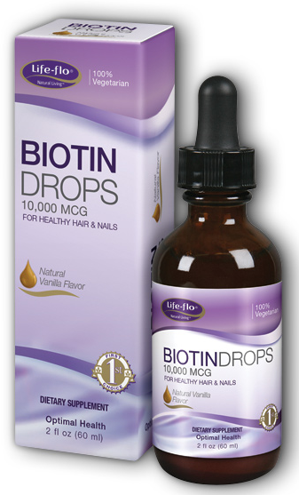 Image of Biotin Drop 10,000 mcg Vanilla