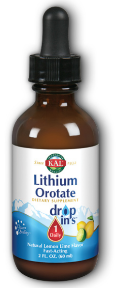 Image of Lithium Orotate DropIns 4 mg Liquid Lemon Lime