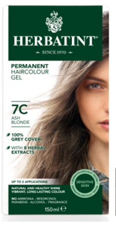 Image of Herbatint Haircolor Gel Ash Blond 7C