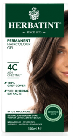 Image of Herbatint Haircolor Gel Ash Chestnut 4C