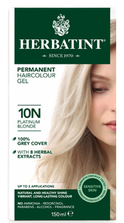 Image of Herbatint Haircolor Gel Platnium Blonde 10N