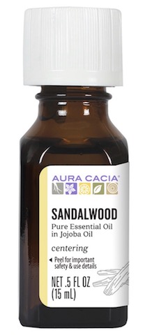 Sandalwood Essential Oil Blended with Jojoba Oil - 1/2 oz (15 mL) - 100%  Natural!