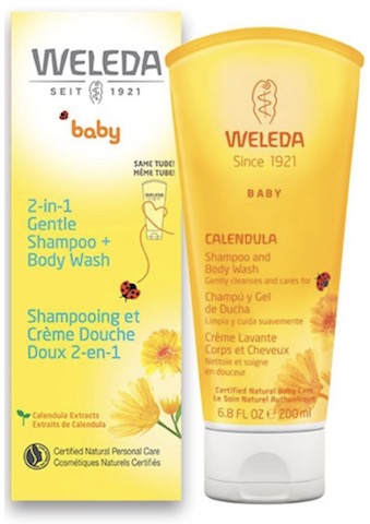 Weleda Baby Comforting Cream Bath Wash with Calendula Extracts, 6.8 fl oz