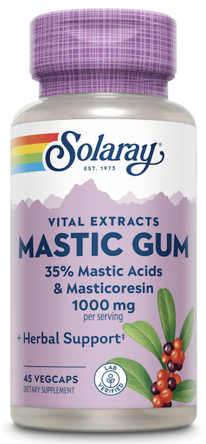 Solaray Mastic Gum 500 mg 45 Vegetable Capsules