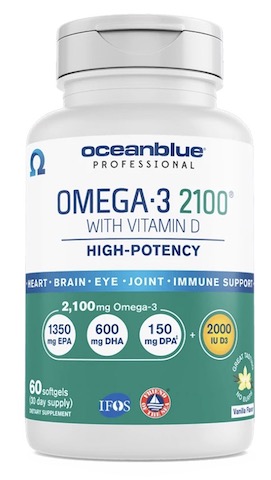 Professional Omega 3 2100 with Vitamin D 60 Softgels made by